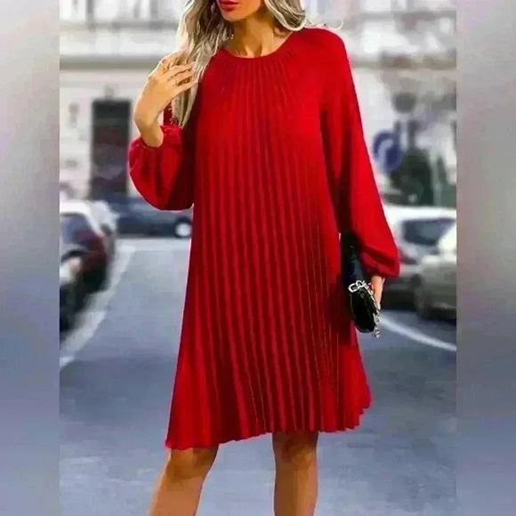 Erin Fetherston pleated shift dress - Picture 1 of 2